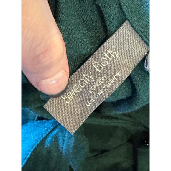 Sweaty‎ Betty Jumpsuit Women Large Green Serenity Culotte Wide Leg Athleisure - Picture 10 of 12